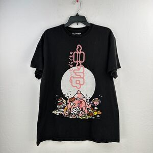 Gloomy Tshirt Mens Large Black Pink‎ The Naughty Grizzly Short Sleeve Tee Cotton